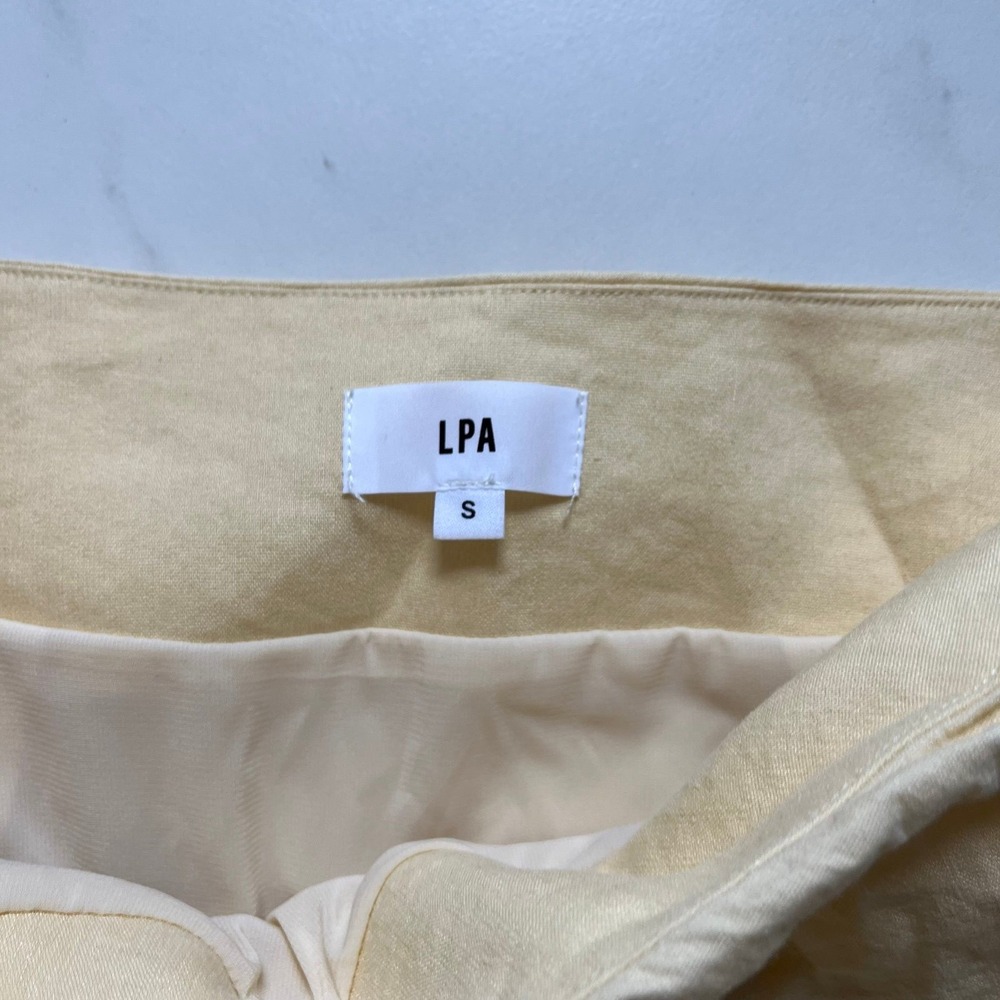 LPA Lucia Maxi Skirt in Banana Creme sz small - Picture 4 of 7